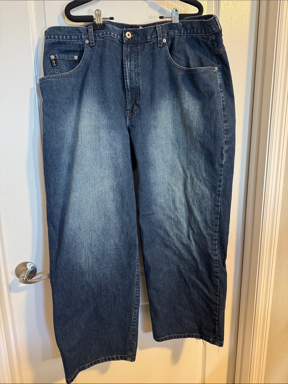 Guess Men's Dark Blue Relaxed Denim Jeans